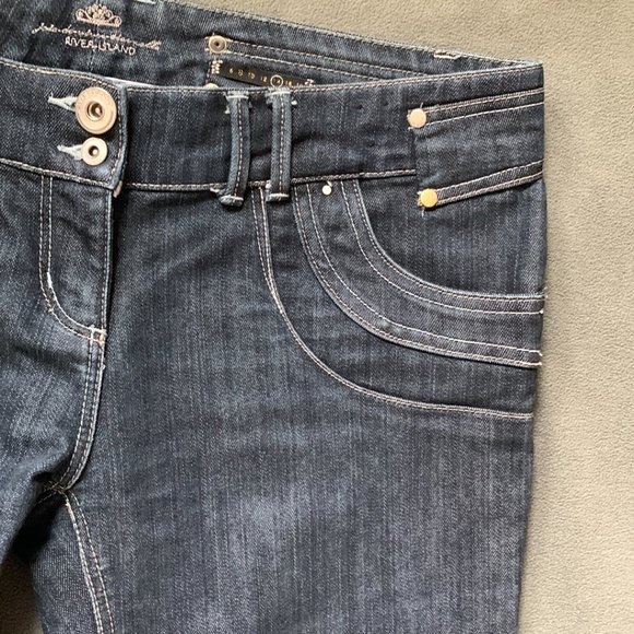 River Island Womens Blue Denim Jeans Medium Wash US Size 10 - Picture 4 of 11